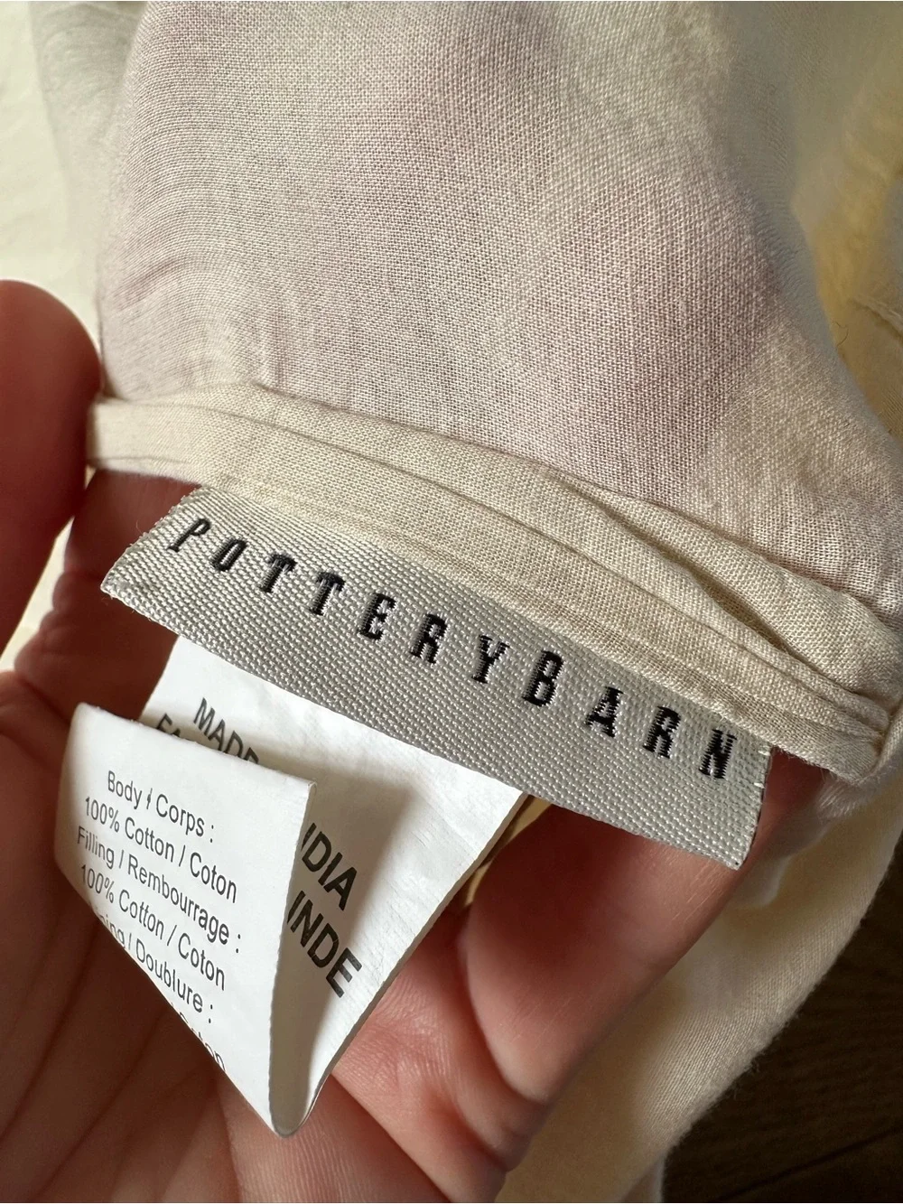 Pottery Barn 100% Cotton 2 Shams